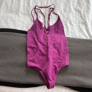 Free People Magenta Bodysuit